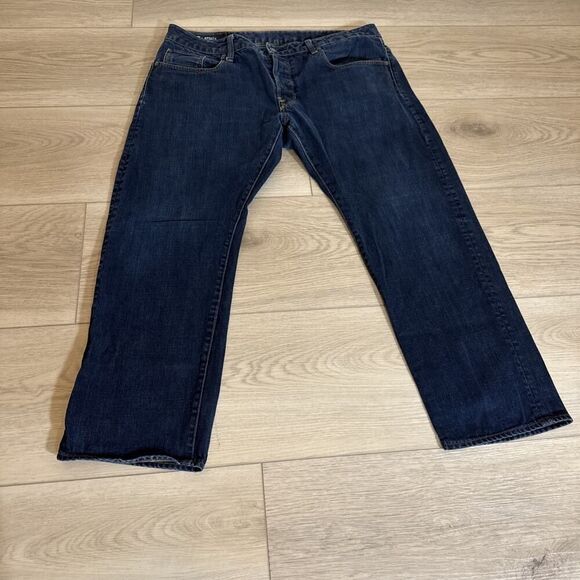 G-STAR RAW ATTACC Straight Jeans Mens 38x30 Dark Wash Button fly - Picture 3 of 11